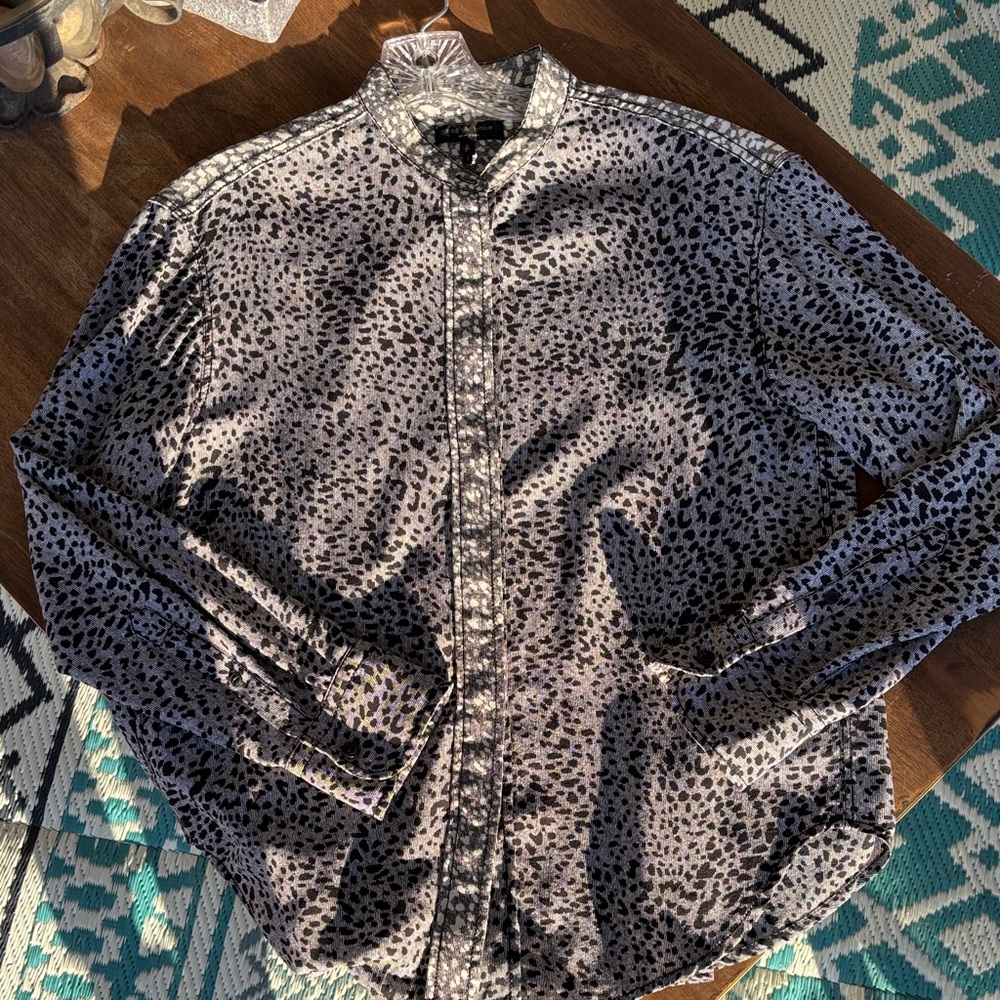 Rag & Bone Monochrome Patterned Shirt